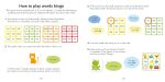 Words Matching Games and Book spread