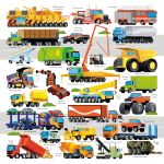 Usborne Book and Jigsaw Trucks spread