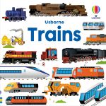 Usborne Book and Jigsaw Trains spread