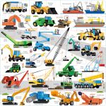 Usborne Book and Jigsaw Diggers and Cranes spread