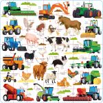 Usborne Book and Jigsaw Farm spread