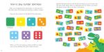Dinosaur Dominoes Game spread