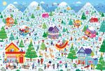 Usborne Book and Jigsaw Christmas Maze spread
