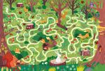 Usborne Book and Jigsaw Forest Maze spread