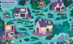 Usborne Book and Jigsaw Forest Maze spread