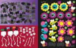Griezelig stickerboek spread