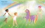 Sticker Dolly Dressing Rainbow Unicorns spread