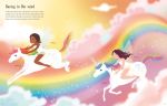 Sticker Dolly Dressing Rainbow Unicorns spread