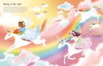 Sticker Dolly Dressing Rainbow Unicorns spread