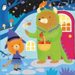 Usborne Book and 3 Jigsaws: Halloween spread