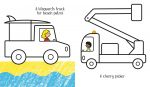 First Colouring Trucks spread