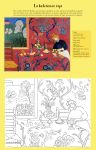 Cuadros famosos para colorear página interior