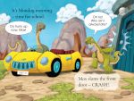 The Dinosaur Who Slammed the Door spread
