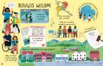 Lift-the-flap Questions and Answers about Refugees spread