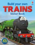 Build Your Own Trains Sticker Book book cover