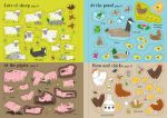 Little First Stickers Farm spread
