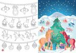 Transfer Activity Book Unicorns spread