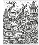 Dragons Magic Painting Book spread