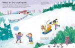First Sticker Book Weather and Seasons spread