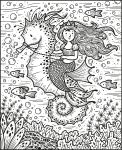 Mermaids Magic Painting Book spread