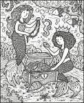 Mermaids Magic Painting Book spread