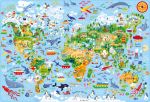 Atlas and Jigsaw Map of the World spread