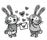 First Magic Painting I Love You Bunny spread