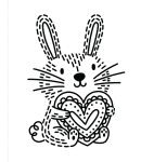 First Magic Painting I Love You Bunny spread