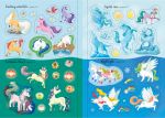 Sparkly Unicorns Sticker Book spread