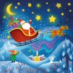 Usborne Book and 3 Jigsaws: Santa spread