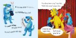 The Dinosaurs Who Loved Applause spread