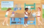 Sticker Dolly Dressing Summer Camp spread