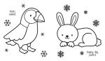 My Big Happy Christmas Colouring Book spread