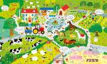 Usborne Book and Jigsaw On the Farm spread