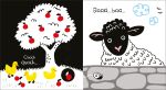 Baby's Black and White Books Farm spread