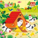 Usborne Book and 3 Jigsaws: On the Farm spread