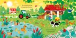 Usborne Book and 3 Jigsaws: On the Farm spread