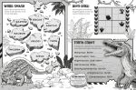 Dinosaur Puzzle Book spread