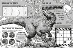 Dinosaur Puzzle Book spread