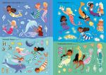 Sparkly Mermaids Sticker Book spread