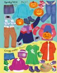 Sticker Dolly Dressing Trick or treat spread