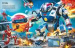 Build Your Own Aliens and Space Warriors Sticker Book spread