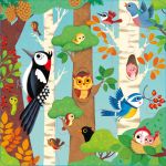 Usborne Book and 3 Jigsaws: Woodland spread