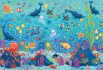 Usborne Book and Jigsaw Under the Sea Maze spread