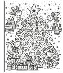 Enchanted Christmas Magic Painting Book spread
