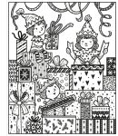 Enchanted Christmas Magic Painting Book spread