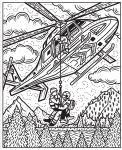 Planes and Helicopters Magic Painting Book spread