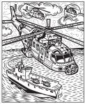 Planes and Helicopters Magic Painting Book spread