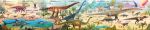 Usborne Book and Jigsaw Dinosaur Timeline spread
