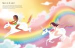Regenboogeenhoorns spread